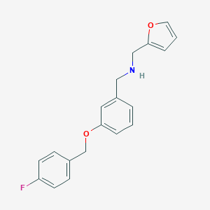 1-{3-[(4-fluorobenzyl)oxy]phenyl}-N-(furan-2-ylmethyl)methanamine