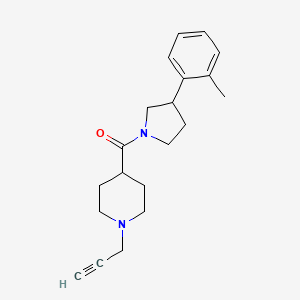 4-[3-(2-Methylphenyl)pyrrolidine-1-carbonyl]-1-(prop-2-yn-1-yl)piperidine