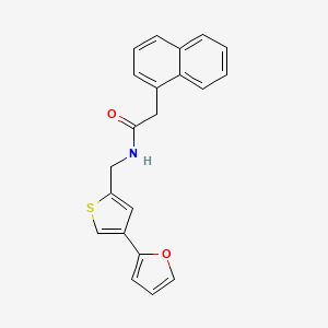 molecular formula C21H17NO2S B2627047 N-{[4-(furan-2-yl)thiophen-2-yl]methyl}-2-(naphthalen-1-yl)acetamide CAS No. 2380010-16-0