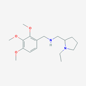 molecular formula C17H28N2O3 B262707 1-(1-ethylpyrrolidin-2-yl)-N-(2,3,4-trimethoxybenzyl)methanamine 