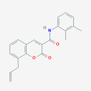 molecular formula C21H19NO3 B2627073 N-(2,3-二甲苯基)-2-氧代-8-(丙-2-烯-1-基)-2H-色烯-3-甲酰胺 CAS No. 325810-63-7