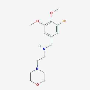 molecular formula C15H23BrN2O3 B262708 N-(3-bromo-4,5-dimethoxybenzyl)-2-(morpholin-4-yl)ethanamine 