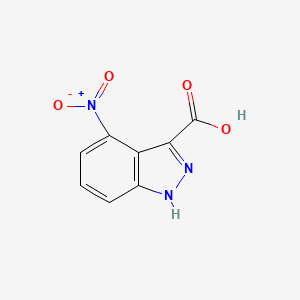 molecular formula C8H4N3O4 B2627081 4-nitro-1H-indazole-3-carboxylic acid CAS No. 885521-31-3