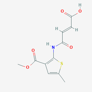(2E)-4-{[3-(methoxycarbonyl)-5-methylthiophen-2-yl]amino}-4-oxobut-2-enoic acid