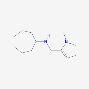 molecular formula C13H22N2 B262710 N-cycloheptyl-N-[(1-methyl-1H-pyrrol-2-yl)methyl]amine 