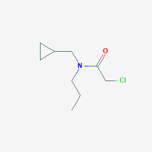 molecular formula C9H16ClNO B2627104 2-氯代-N-(环丙基甲基)-N-丙基乙酰胺 CAS No. 36178-56-0