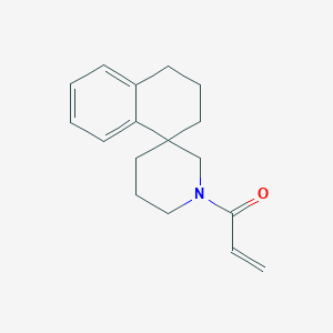 molecular formula C17H21NO B2627115 1-spiro[2,3-dihydro-1H-naphthalene-4,3'-piperidine]-1'-ylprop-2-en-1-one CAS No. 2175581-36-7