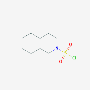 molecular formula C9H16ClNO2S B2627117 Decahydroisoquinoline-2-sulfonyl chloride CAS No. 923130-51-2