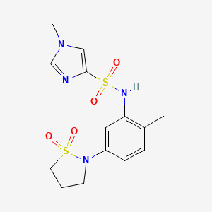 N-(5-(1,1-dioxidoisothiazolidin-2-yl)-2-methylphenyl)-1-methyl-1H-imidazole-4-sulfonamide