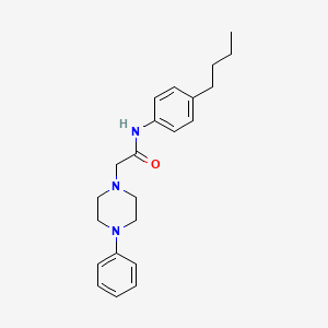 molecular formula C22H29N3O B2627147 N-(4-butylphenyl)-2-(4-phenylpiperazin-1-yl)acetamide CAS No. 868256-44-4