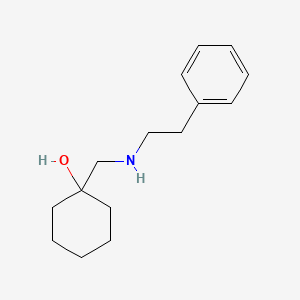 1-{[(2-Phenylethyl)amino]methyl}cyclohexan-1-ol