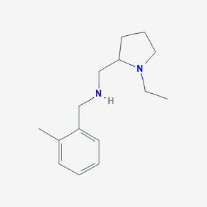 molecular formula C15H24N2 B262717 1-(1-ethylpyrrolidin-2-yl)-N-(2-methylbenzyl)methanamine 