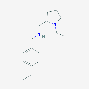 molecular formula C16H26N2 B262718 N-(4-ethylbenzyl)-N-[(1-ethyl-2-pyrrolidinyl)methyl]amine 