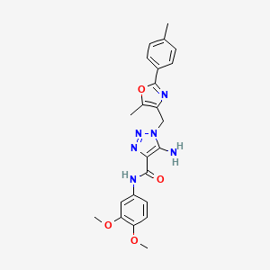 molecular formula C23H24N6O4 B2627192 ethyl 4-[(4-ethoxyphenyl)amino]-5,6-dimethyl-7-phenyl-7H-pyrrolo[2,3-d]pyrimidine-2-carboxylate CAS No. 1112371-27-3