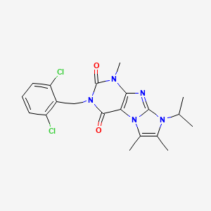 3-(2,6-dichlorobenzyl)-8-isopropyl-1,6,7-trimethyl-1H-imidazo[2,1-f]purine-2,4(3H,8H)-dione