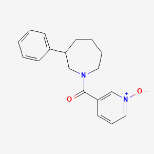 3-(3-Phenylazepane-1-carbonyl)pyridine 1-oxide