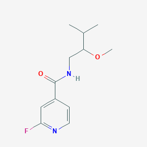 molecular formula C12H17FN2O2 B2627206 2-Fluoro-N-(2-methoxy-3-methylbutyl)pyridine-4-carboxamide CAS No. 1436044-13-1