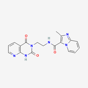 N-(2-(2,4-dioxo-1,2-dihydropyrido[2,3-d]pyrimidin-3(4H)-yl)ethyl)-2-methylimidazo[1,2-a]pyridine-3-carboxamide