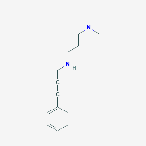 molecular formula C14H20N2 B262723 N-[3-(dimethylamino)propyl]-N-(3-phenyl-2-propynyl)amine 