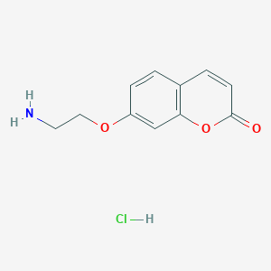 molecular formula C11H12ClNO3 B2627241 盐酸7-(2-氨基乙氧基)-2H-色烯-2-酮 CAS No. 2183577-00-4