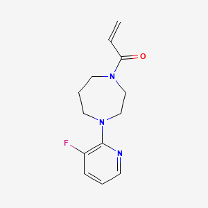 molecular formula C13H16FN3O B2627245 1-[4-(3-Fluoropyridin-2-yl)-1,4-diazepan-1-yl]prop-2-en-1-one CAS No. 2305456-08-8