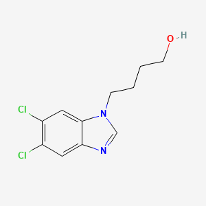 molecular formula C11H12Cl2N2O B2627261 4-(5,6-dichloro-1H-benzimidazol-1-yl)butan-1-ol CAS No. 883061-57-2