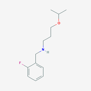 molecular formula C13H20FNO B262727 N-(2-fluorobenzyl)-N-(3-isopropoxypropyl)amine 