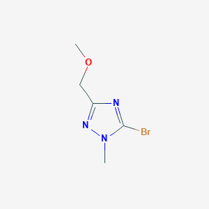 molecular formula C5H8BrN3O B2627270 5-溴-3-(甲氧基甲基)-1-甲基-1,2,4-三唑 CAS No. 2470437-45-5