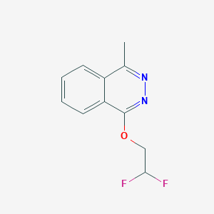 molecular formula C11H10F2N2O B2627302 1-(2,2-Difluoroethoxy)-4-methylphthalazine CAS No. 2198012-32-5