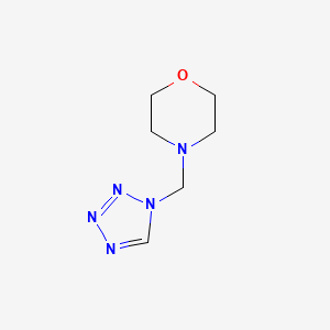 molecular formula C6H11N5O B2627303 4-(1H-1,2,3,4-Tetrazol-1-ylmethyl)morpholine CAS No. 127843-36-1