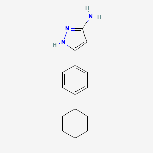 3-(4-cyclohexylphenyl)-1H-pyrazol-5-amine