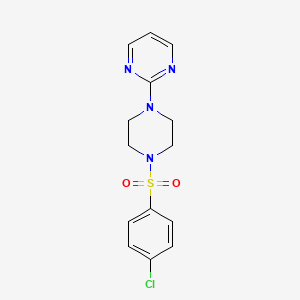 2-[4-(4-Chlorobenzenesulfonyl)piperazin-1-yl]pyrimidine