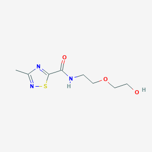 N-(2-(2-hydroxyethoxy)ethyl)-3-methyl-1,2,4-thiadiazole-5-carboxamide