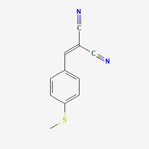 2-{[4-(Methylsulfanyl)phenyl]methylidene}propanedinitrile
