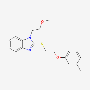 1-{2-[1-(2-Methoxyethyl)benzimidazol-2-ylthio]ethoxy}-3-methylbenzene