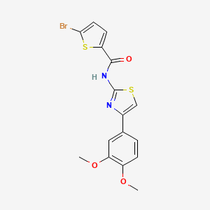 5-bromo-N-(4-(3,4-dimethoxyphenyl)thiazol-2-yl)thiophene-2-carboxamide