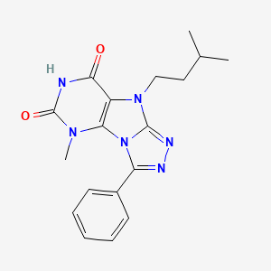 9-isopentyl-5-methyl-3-phenyl-5H-[1,2,4]triazolo[4,3-e]purine-6,8(7H,9H)-dione