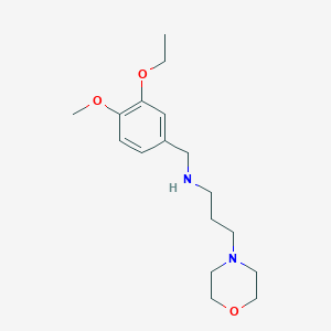 N-(3-ethoxy-4-methoxybenzyl)-3-(morpholin-4-yl)propan-1-amine