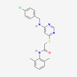 2-((6-((4-chlorobenzyl)amino)pyrimidin-4-yl)thio)-N-(2,6-dimethylphenyl)acetamide