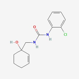 molecular formula C14H17ClN2O2 B2627356 3-(2-Chlorophenyl)-1-[(1-hydroxycyclohex-2-en-1-yl)methyl]urea CAS No. 2097866-80-1