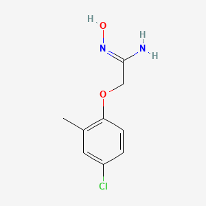 molecular formula C9H11ClN2O2 B2627360 2-(4-Chloro-2-methylphenoxy)-1-(hydroxyimino)ethylamine CAS No. 803636-00-2