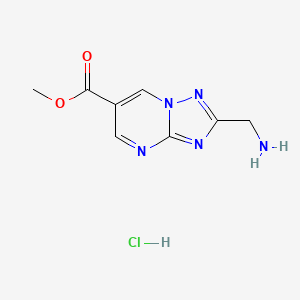 Methyl 2-(aminomethyl)-[1,2,4]triazolo[1,5-a]pyrimidine-6-carboxylate;hydrochloride