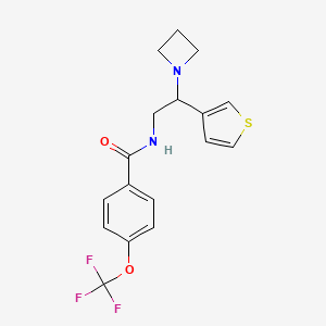 N-(2-(azetidin-1-yl)-2-(thiophen-3-yl)ethyl)-4-(trifluoromethoxy)benzamide
