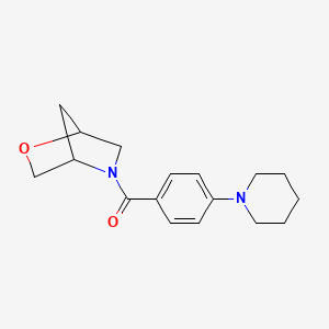 2-Oxa-5-azabicyclo[2.2.1]heptan-5-yl(4-(piperidin-1-yl)phenyl)methanone
