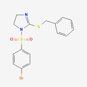 2-Benzylsulfanyl-1-(4-bromophenyl)sulfonyl-4,5-dihydroimidazole