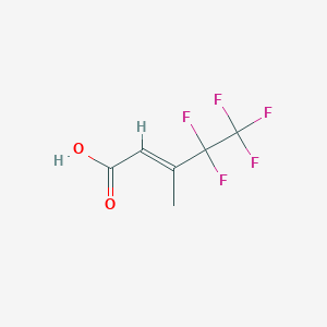 (E)-4,4,5,5,5-Pentafluoro-3-methylpent-2-enoic acid