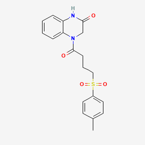 4-(4-tosylbutanoyl)-3,4-dihydroquinoxalin-2(1H)-one