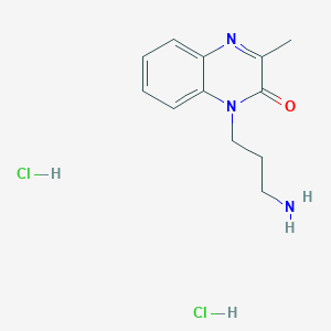 1-(3-Aminopropyl)-3-methyl-1,2-dihydroquinoxalin-2-one dihydrochloride