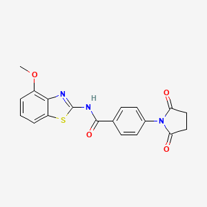 4-(2,5-dioxopyrrolidin-1-yl)-N-(4-methoxybenzo[d]thiazol-2-yl)benzamide
