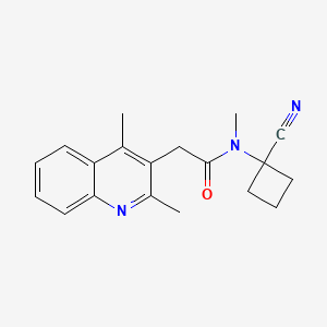 N-(1-cyanocyclobutyl)-2-(2,4-dimethylquinolin-3-yl)-N-methylacetamide